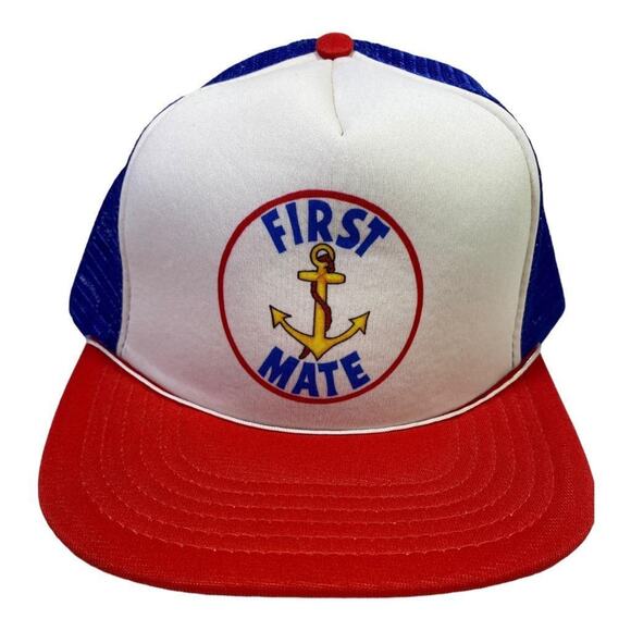 Unbranded | Accessories | Vintage 8s First Mate Trucker Hat Deadstock ...